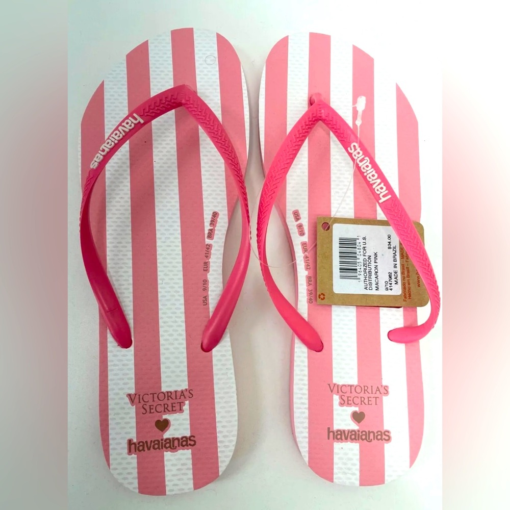 Victoria’s Secret Striped Havaianas RARE size